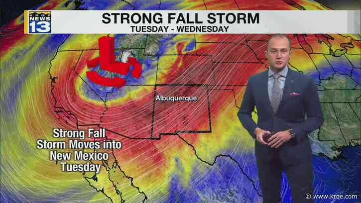 Record heat today ahead of a strong fall storm