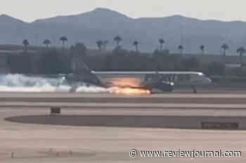 Crew smelled ‘chemical’ odor before fiery plane landing at Las Vegas airport, report says