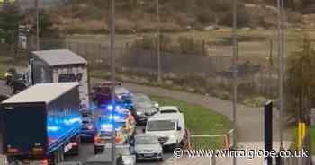 Major disruption after lorry and cyclist crash
