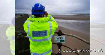 Warning after dogwalker stranded by tide on Wirral coast