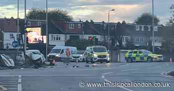Suspected drug driver arrested as passenger left seriously injured after A406 crash