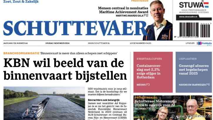 De nieuwe Schuttevaer is uit: KBN wil uitzoomen en de Maritime Achievement Award-kanshebbers
