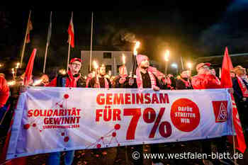 450 Teilnehmer bei Benteler-Warnstreik in Paderborn