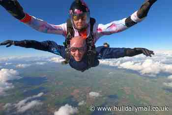 Arco team takes on 10,000ft skydive to raise money for Macmillan Cancer Support