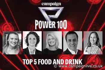 Power 100 2024: Top five in food and drink