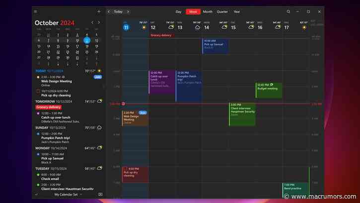 Fantastical Calendar App Expands to Windows