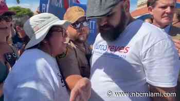 Police intervene after supporters of Senate candidates clash at early voting site in West Kendall