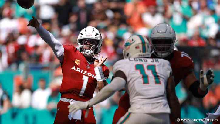 Kyler Murray rallies Cardinals to 28-27 win over Dolphins in Tua Tagovailoa's return