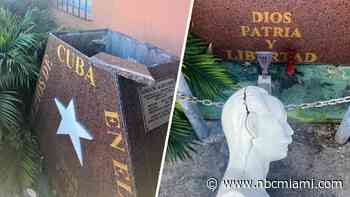 ‘Cubans do not deserve this': José Martí statue vandalized in Miami
