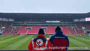 Wenn die Bergwacht im FCA-Stadion anrückt
