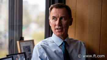 Jeremy Hunt attempts to block watchdog report on £22bn ‘fiscal hole’