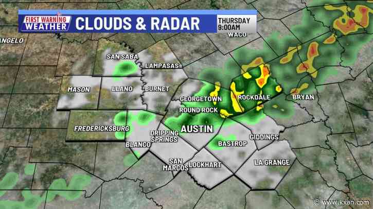 Spotty showers until morning storms arrive Thursday