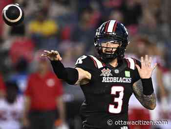 ON FIRE! Redblacks QB Brown heads into playoff debut with 845 yards, 7 TDs in last two starts