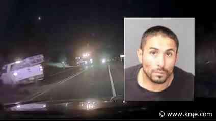 VIDEO: Tijeras vehicular homicide suspect caught with drug paraphernalia