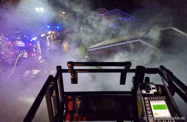 FW-WRN: FEUER_3 - LdF - LZ1 - LZ3 - TOJ Lünen - Garagenbrand / mehrere brennende Mülltonnen