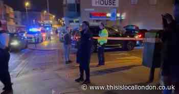 Man, 19, stabbed and 'gunshots' heard on major Leyton road