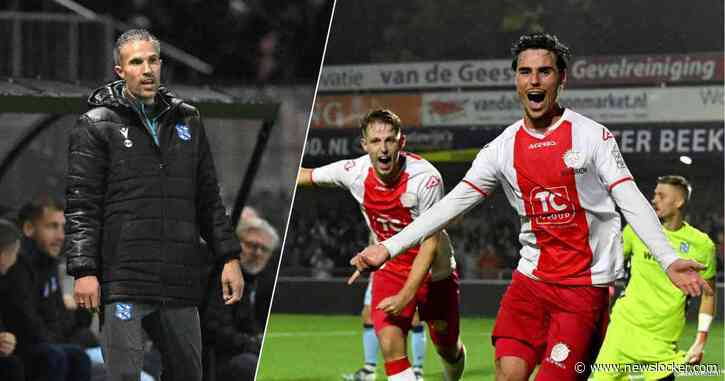 Robin van Persie en Heerenveen met de schrik vrij: ‘IJsselmeervogels heeft het geweldig gedaan’