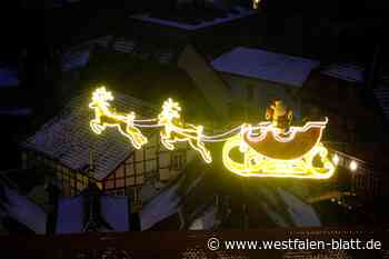Die Rückkehr des fliegenden Weihnachtsmannes nach Herford