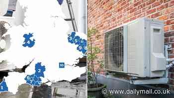 Areas with the most heat pumps revealed... and the places where they haven't caught on