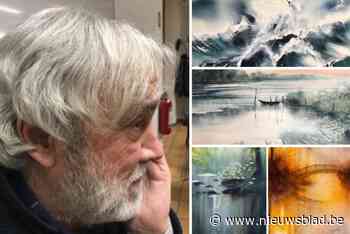 Piet Van Aken stelt aquarellen tentoon in cultuurhuis tijdens creamarkt