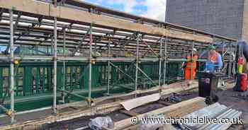 Tyne Bridge's new paint job revealed as first restored sections now visible to public