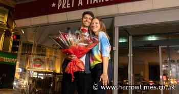 Love at flat white! London couple celebrate anniversary at Pret where they met