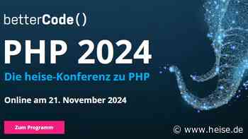 heise-Angebot: PHP 8.4 steht vor der Tür: Noch Frühbuchertickets für betterCode() PHP sichern