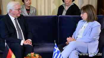 Bundespräsident in Athen: Griechische Präsidentin konfrontiert Steinmeier mit Reparationsforderung