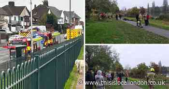 Pictures from the scene as emergency services flock to Danson Park assault