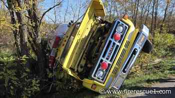 Ind. firefighter injured in tanker crash