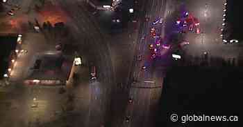 Significant police presence in west Edmonton after person with stab wound found on road