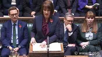 Reeves announces £40bn tax increase in UK Budget