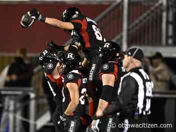 HUNGRY OPPONENT: Redblacks' Dariusz Bladek knows Argos anxious to avenge last year's playoff loss