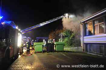 Die Feuerwehr Löhne probt den Ernstfall