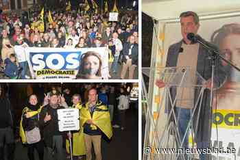 Door Vlaams Belang georganiseerde mars  brengt honderden mensen op de been: “Mensen afdreigen, dat is er volledig over”