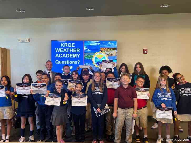 KRQE Weather Academy visits Immanuel Lutheran School