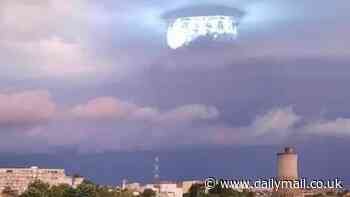 Pentagon chief reveals high res photo of a UFO mothership: 'A huge mini city floating in the sky'