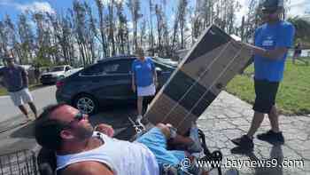 Disabled Sunny Shores Park resident receives special order fridge and supplies