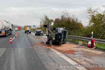 A 44: Trümmerfeld zwischen Lichtenau und Marsberg