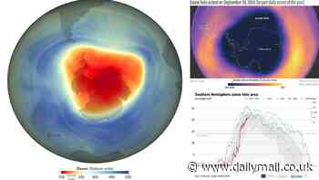 Revealed: 2024 ozone hole over the Antarctic is declared the 7th-smallest since 1992 as NASA predict the date when the layer could close