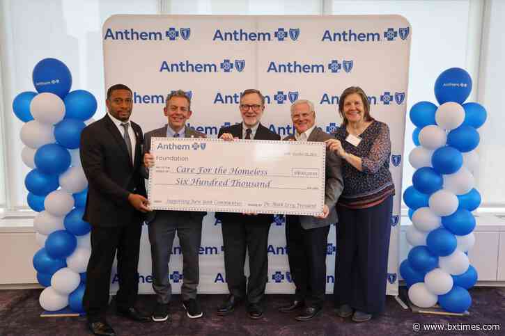 Anthem Blue Cross and Blue Shield Foundation awards $600,000 grant to expand mental health services for homeless in South Bronx