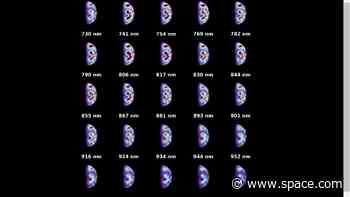 Earth sure looks spooky in these 'hyperspectral' images from Europe's Hera asteroid probe