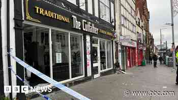 Man pushed through window in city centre fight