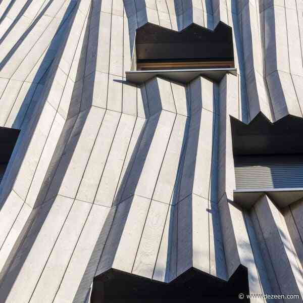 Pleated facade fronts Parisian housing by Kengo Kuma & Associates
