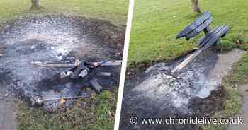 Kenton arson attack slammed as park bench destroyed in 'senseless' fire