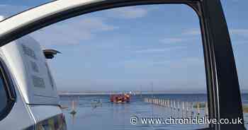 Seven people stranded on Holy Island Causeway prompting large rescue response