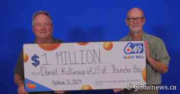 Friends split $1-million prize in Thunder Bay, Ont.