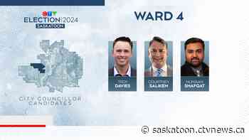 Who are the Ward 4 candidates in Saskatoon's civic election?