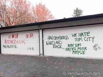 After vandalism at family home, Vancouver Mayor Ken Sim speaks out about history of 'hate-fuelled attacks'
