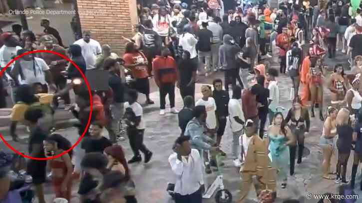 Caught on camera: Gunman opens fire at crowd in Orlando